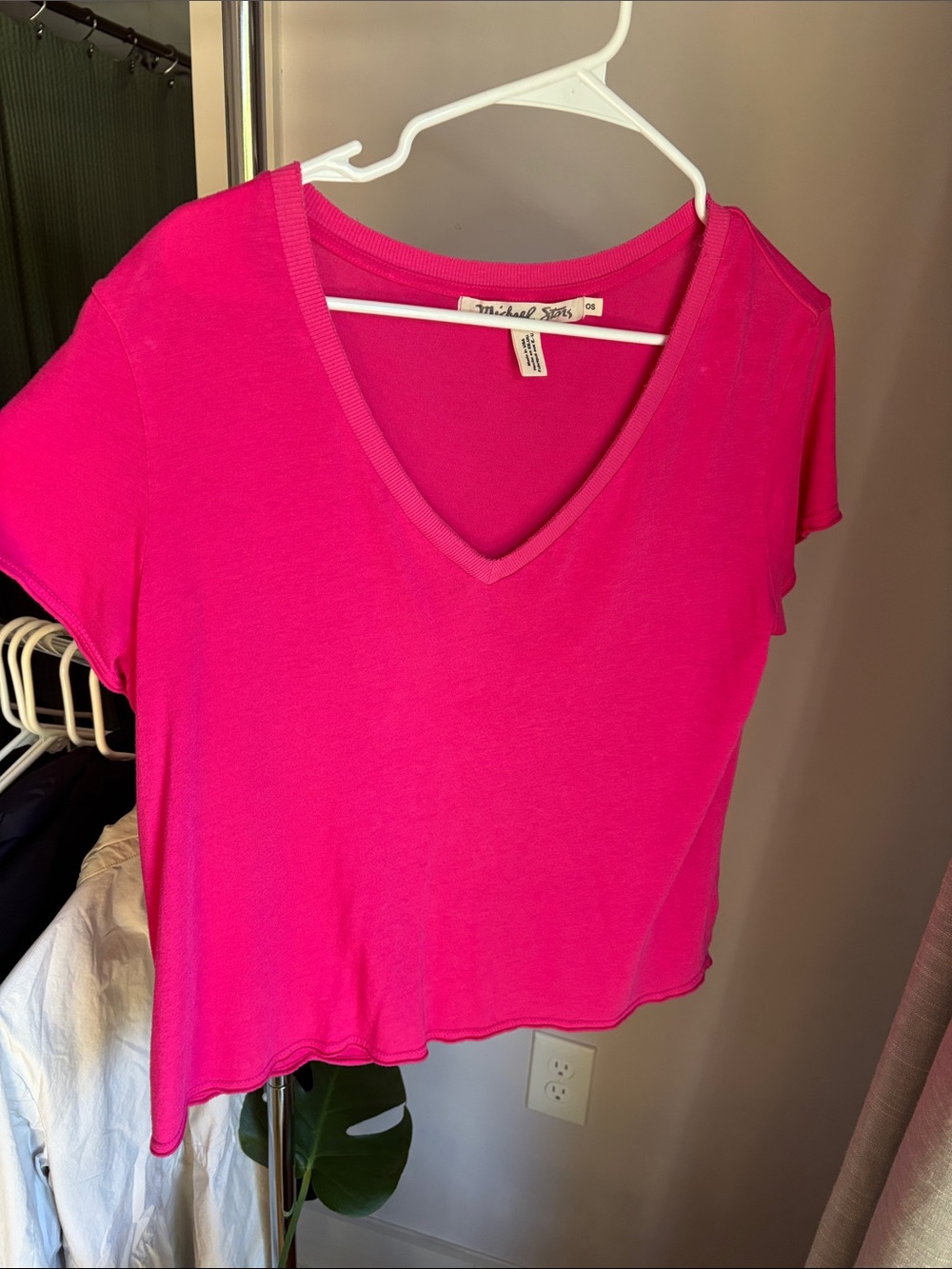 Michael Stars  cotton V-neck T-shirt